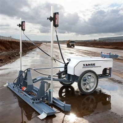 Puas yog qhov kev tsim kho ntawm cov pob zeb me me laser leveling nyob rau ha...